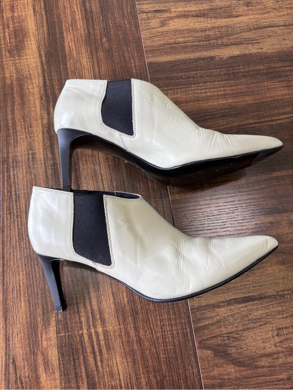 Rag & Bone New York Leather Chelsea Ankle Booties Size 37 Made in Italy